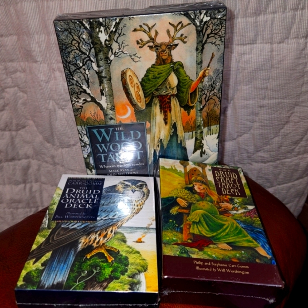 NIB sealed Druid Oracle Tarot Cards with booklets